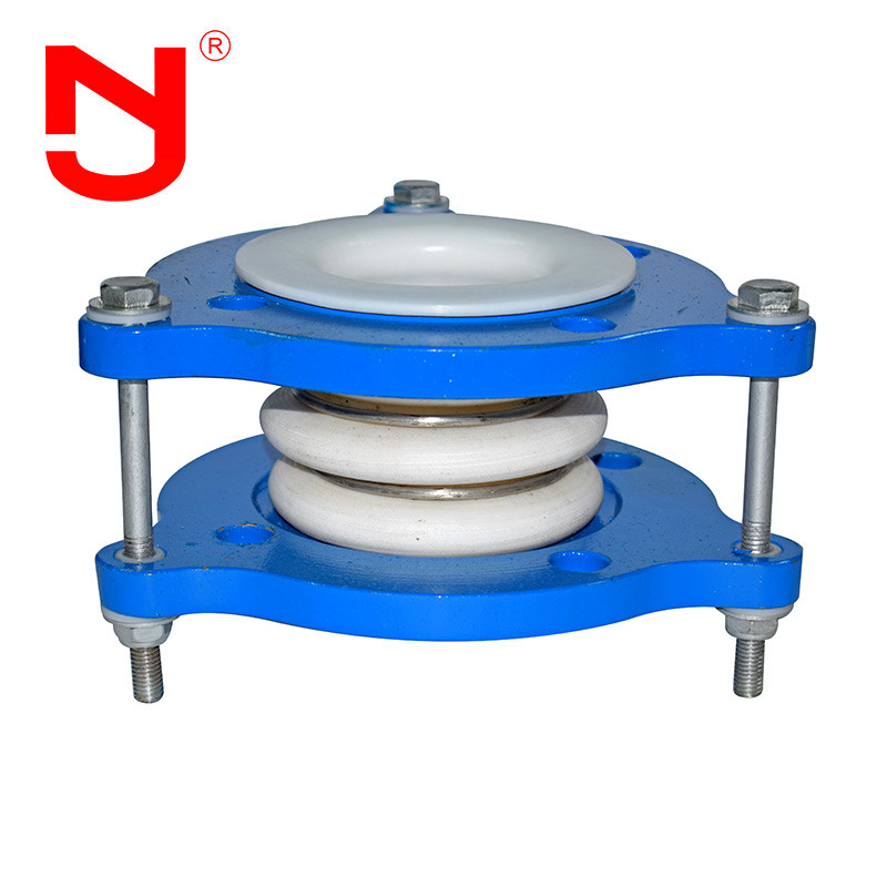 Sıcaklığa dayanıklı Karbon Çelik Flange Ptfe Kompensatör Bellow Ortası / Ptfe Dalgalanmış hortum Ortası