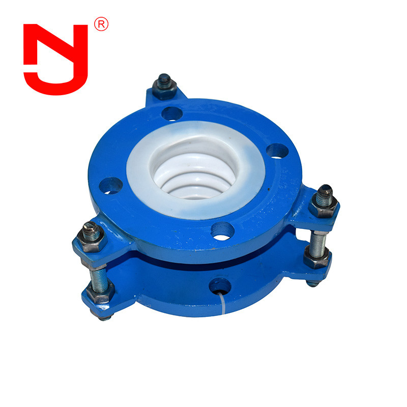 150 Psi Galvanize PTFE Bellows Genişleme Konektörü Mükemmel Kimyasal Direnci Karbon Çelik Flange