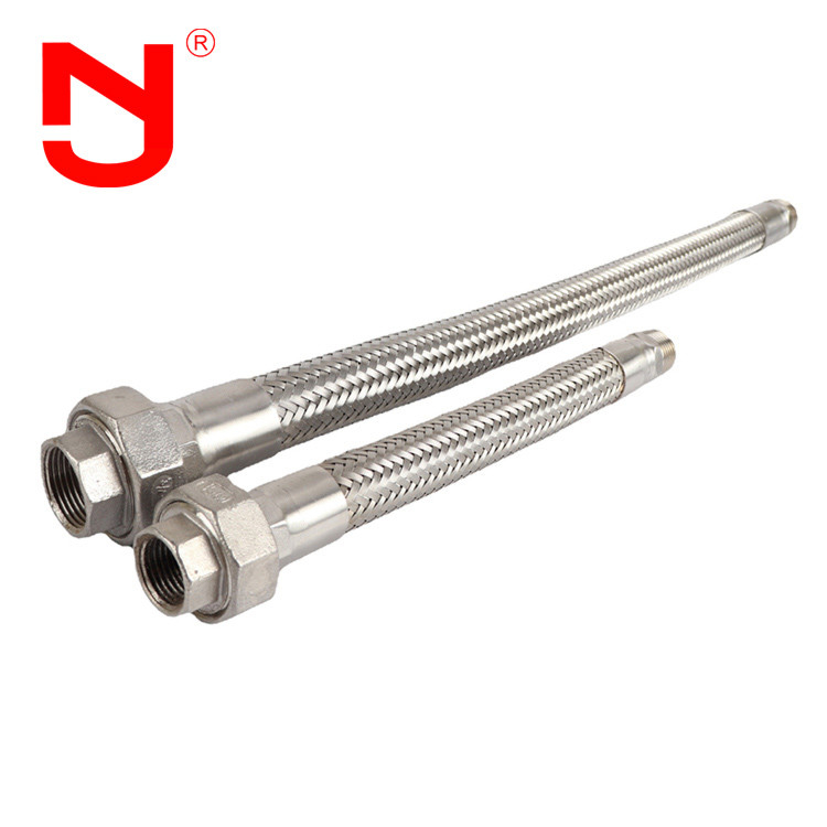 Paslanmaz çelik kablo örgülü esnek metal hortumlar Birlik Tipi Gaz Boru Fittings