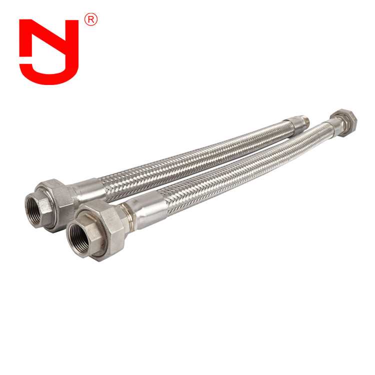 Paslanmaz çelik kablo örgülü esnek metal hortumlar Birlik Tipi Gaz Boru Fittings