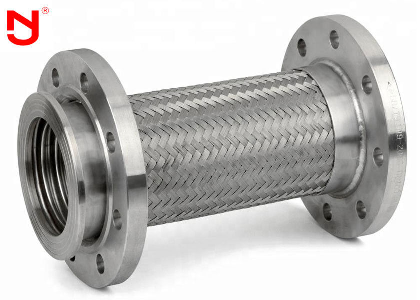 OEM Metal Örgülü Hortum Oluklu Yüzey Vakum Körükleri Yüksek Çekme Çelik Tel