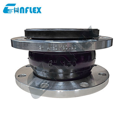 Reinforced Rubber Flange Expansion Joint - Durable Pipeline Vibration Isolation & Noise Reduction Flexible Bellows Coupler