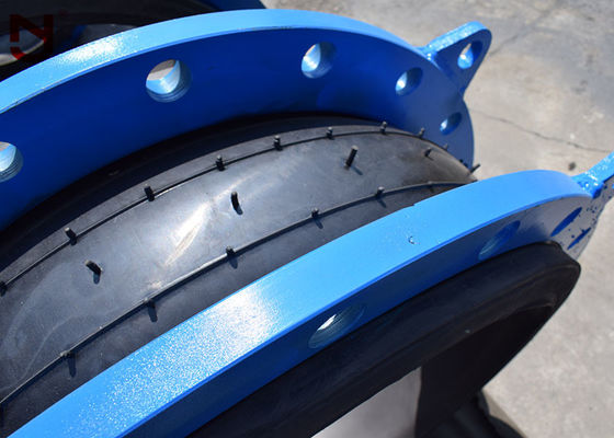 DN80 DIN Tek Küre Kauçuk Genleşme Derzi Çelik Tel Örgülü Basınçlı Halka