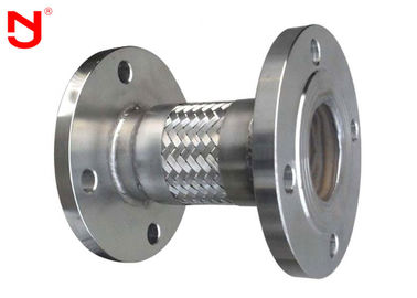 OEM Metal Örgülü Hortum Oluklu Yüzey Vakum Körükleri Yüksek Çekme Çelik Tel
